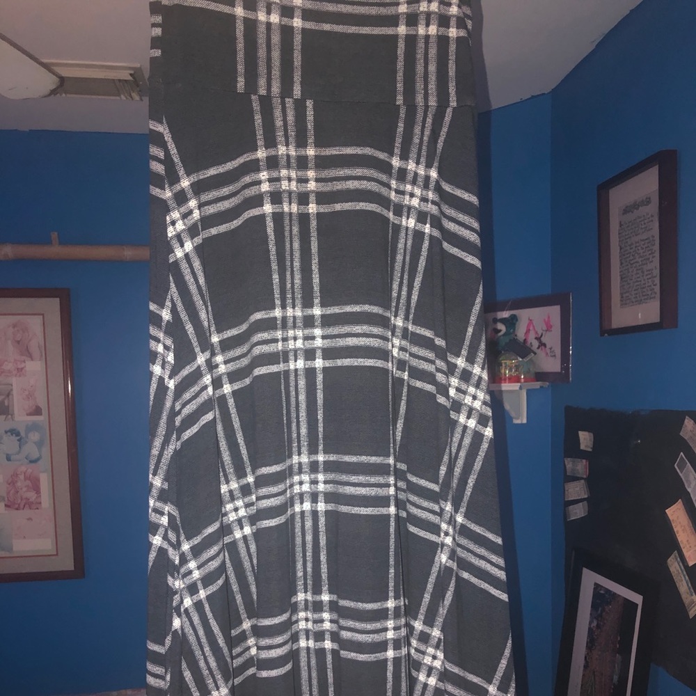 Plaid LulaRoe maxi skirt
